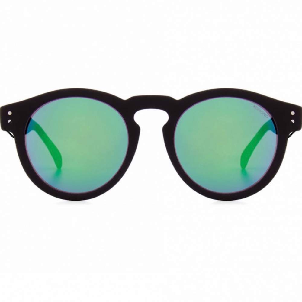 Komono The Clement Mirror Glossy Black Sunglasses